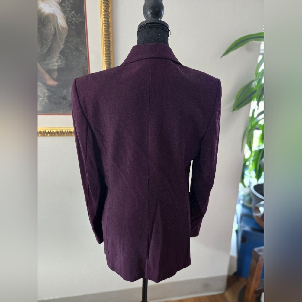 Louis Feraud Dark Purple Blazer - Picture 9 of 9